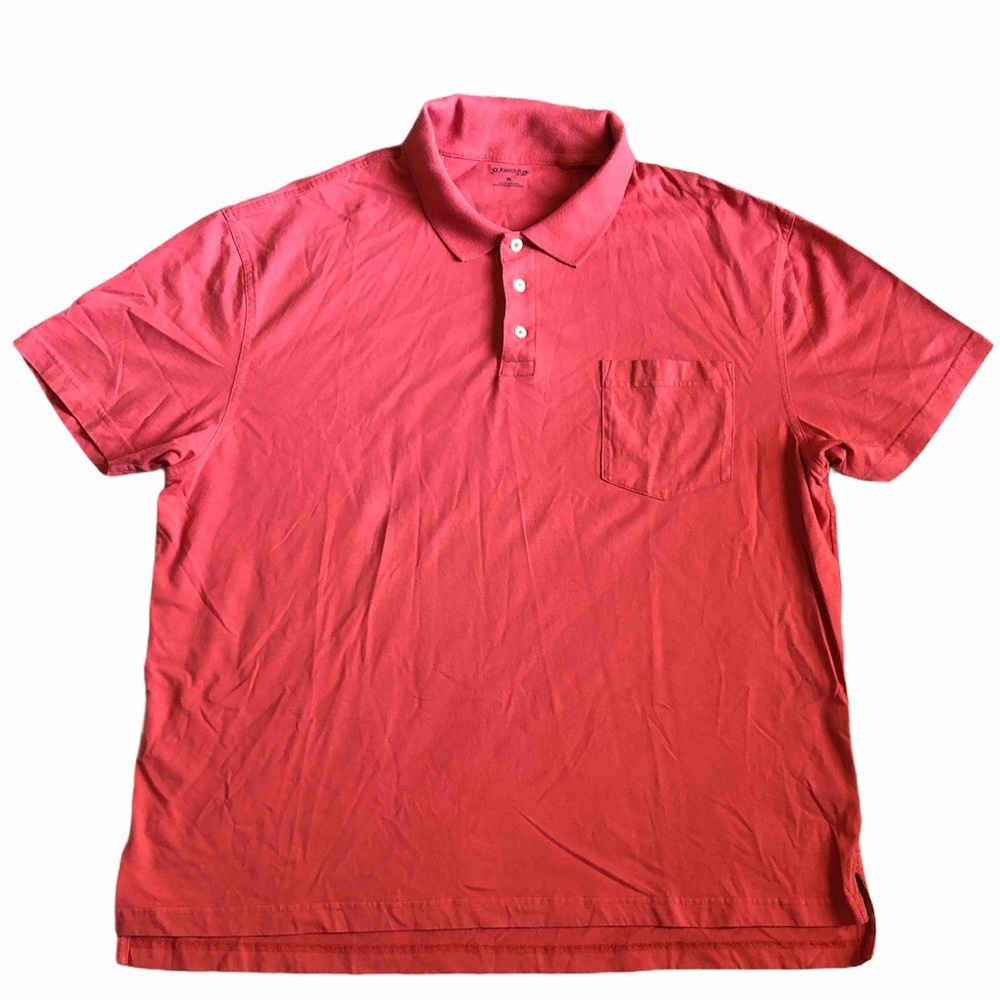 St Johns Bay Mens Polo Shirt Short Sleeve Sz 2XL